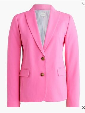 J. Crew Two-Button Blazer Bright Flamingo-10